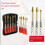 10PCS Titanium Gold Carbide Burr Set 2