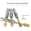 10PCS Titanium Gold Carbide Burr Set 3