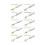 10PCS Titanium Gold Carbide Burr Set 7