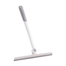 360 Rotating T-Type Shower Squeegee for Glass Doors, Tiles, Cars – Gray, Silicone Handle
