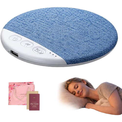 Oreiller haut-parleur Bluetooth avec minuterie de bruit blanc et stéréo