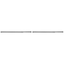 2pcs Metal Clothing Rack Heavy Duty Tension Rod Adjustable Closet Rod Stainless Steel Tension Bar Telescopic Cupboard Pole Closet Bar