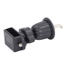Clip per cintura per radio a due vie con gancio in acciaio per BaoFeng UV5R e altri, nero