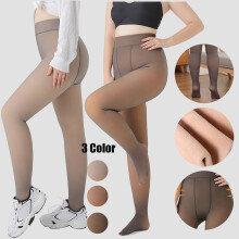 Women's 80G Flesh Tone Pantyhose (2 Pairs), Sheer Thin Tights for Large Size, Daily & Formal Wear