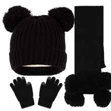 Baby Winter Hats Scarf Gloves Set Soft Knit Beanie Warm Cute Winter Hat Hats Toddler Beanie