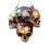 Stained Glass Skull Pendant Light Gothic Home Decor 1