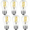 A15 LED Bulb E26 Base 4000K 6W Pack of 6 1