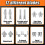 14Pcs Drain Cleaner Combination Cutter  Set Pipe Dredge Cutter  Set Rustproof Spring Automatic Locking 3