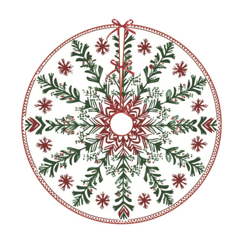 Kerstboomrok 60 cm, pluche polyester, wasbaar