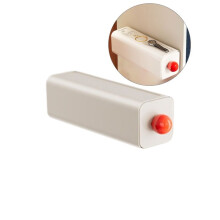 Yoloke Wall-Mounted Drawer Storage Box – No-Damage Install, for Underwear/Socks/Stationery, Sturdy Plastic, Round Ball Handle