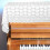 Piano Key Cover White Cloth 1 Set 1
