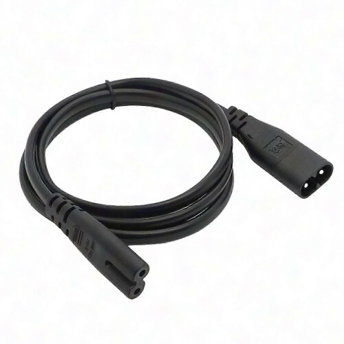 IEC C7 auf C8 Netzkabeladapter, 2-adriges Kupfer