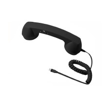 Type-C Connection Retro Design Phone Handset with Built-in Microphone and Speaker for Enhanced Call Quality Hands-Free Conversation Accessory