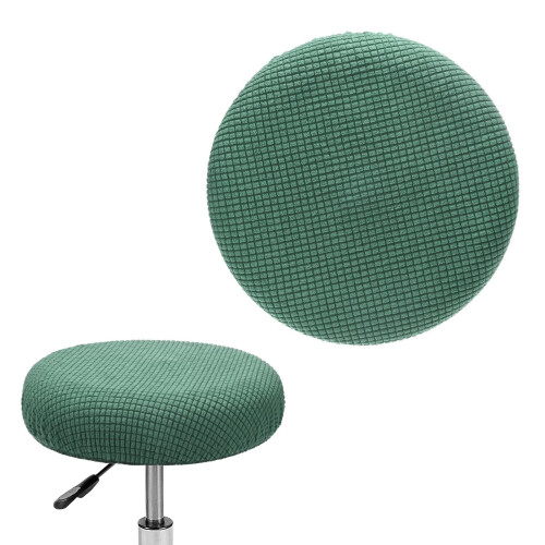Housse de tabouret de bar ronde élastique beige grande taille