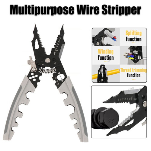 28 in 1 Multifunctional Wire Stripper Piler 8 Inch Wire Cutter Crimping Tool Cable Stripper Wiring Tools Hand Tool 2