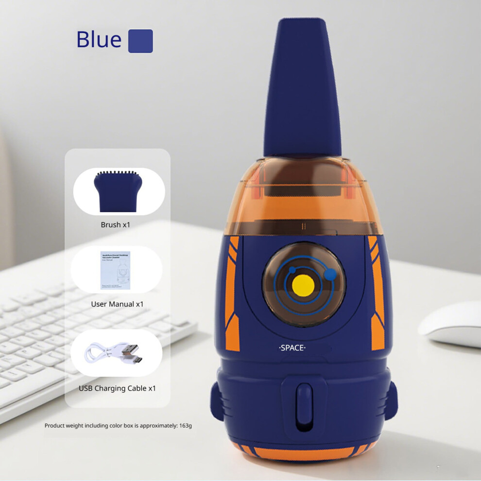 Little Rocket Desktop Vacuum Cleaner Electric Handheld Desktop Charging Eraser Scrap Keyboard Cleaner 9426043154103