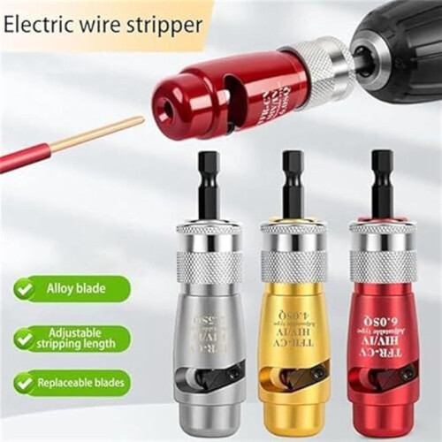 Electric Wire Stripping and Twisting Tool, Cable Quick Stripping & Connector, Electric Wire Stripper Electrician Tool-A 2