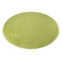 Tapis rond en velours corail 80 cm, antidérapant, paillasson
