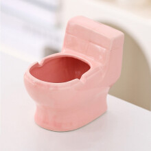 Posacenere in ceramica a forma di WC, ideale per la casa e l'ufficio, 1 pezzo.