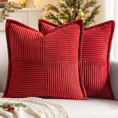 Fodere per cuscini in velluto a coste, set da 2, 50x50 cm