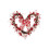 3D Heart Tulip Wreath 15.7 in – Version A 1