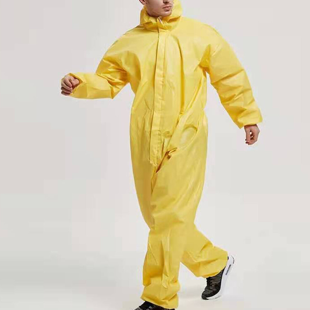 Yellow Acid & Alkali Resistant Safety Protective Coverall Xxxl For Laboratory 4601386294166