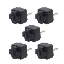 5Pcs Switch Buttons for Deathadder NAGA for compatible with Microsoft IO1.1 Mouse Micro Switch Black Spots Gaming Mouse Microswitc