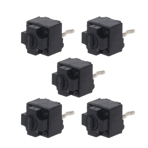 5Pcs Switch Buttons for Deathadder NAGA for compatible with Microsoft IO1.1 Mouse Micro Switch Black Spots Gaming Mouse Microswitc