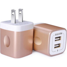 USB-väggladdare med dubbla portar 2.1A 2-pack