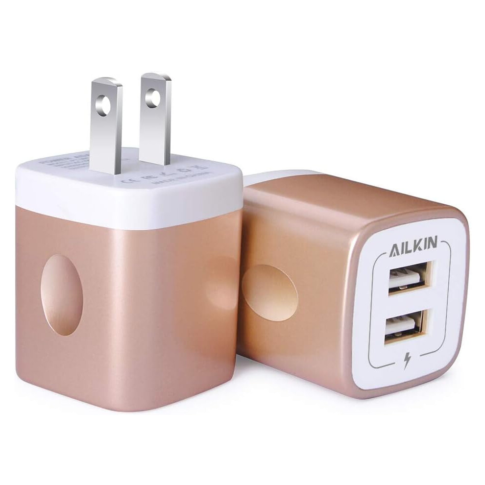 Usb Wall Charger Dual Port 2.1A 2-Pack 939152489022