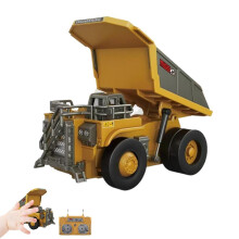 1/64 Remote Excavator, 2.4Ghz Pocket Dump Truck Construction Vehicles Charging with Direct Shovel,Type-C Metal RC Di