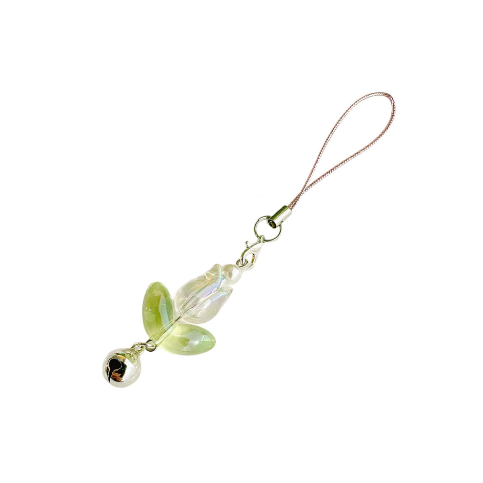 Tulips Flower Bell Hangings Pendant Sweet Phone Strap Bag Decoration Portable Hangings Lanyard Gift For Girls Women 9426043232634