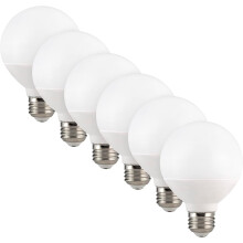 G25LED-lampor 450 lm 2700K Mjukvita 6-pack E26