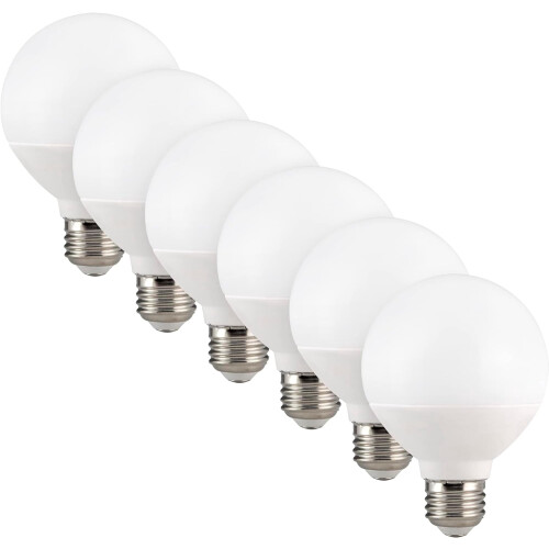 G25LED-pærer 450 lm 2700K blød hvid 6-pak E26