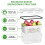 5 Pack Fruit Storage Containers for Fridge with Removable Colanders - Food Storage Containers with Lids 3