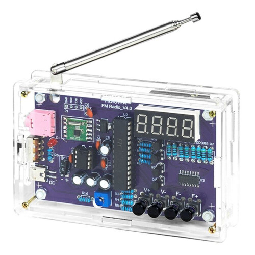 Radio Assembly Kit FM Circuit Board Making Microcontroller DIY Electronic Production Soldering Practice Loose Parts 1