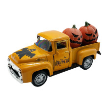 Alloy Pumpkin Truck Decor with 2 Pumpkins