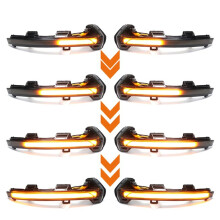 Para Arteon 2015 2016 2017 2018 2019 2 Uds Luz de Señal de LED Dinámica para Coche Indicador Intermitente de Espejo Retrovisor