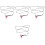 4Sets Roze Verstelbare Bearded Dragon Nylonharnas Met Sluiting 4