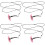 4Sets Roze Verstelbare Bearded Dragon Nylonharnas Met Sluiting 6