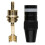 kenable Gold-Plated RCA Phono Plug with White Ring Black Metal Design 2