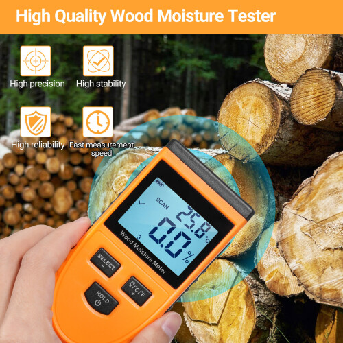 GM630 Portable Wood Moisture Detector 1