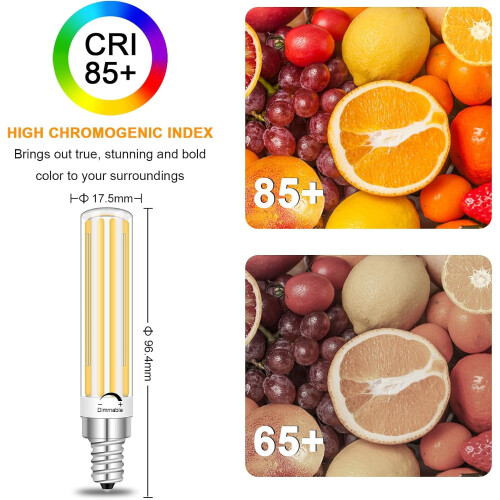 Bec LED E12COB 15W 1500lm 4000K reglabil, pachet de 3 2