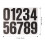 18Sheets Black Adhesive Number Stickers for Trash Can and Mailbox Use 9