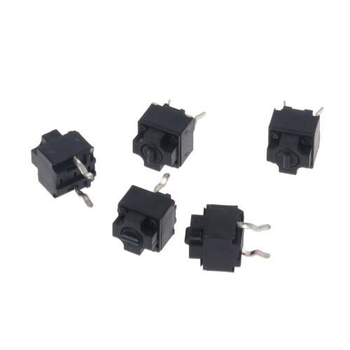 5Pcs Switch Buttons for Deathadder NAGA for compatible with Microsoft IO1.1 Mouse Micro Switch Black Spots Gaming Mouse Microswitc 2