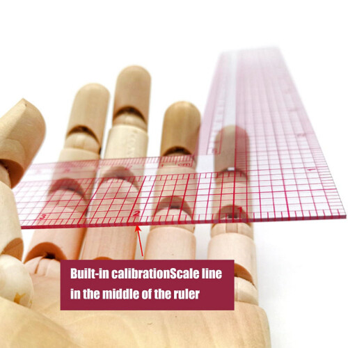 2Pcs 5808 Built-in Square Ruler Corner Ruler L-Shaped Ruler Garment Ruler Grading Ruler 1