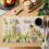 Watercolour Easter Placemats – Linen Texture, Non-Slip, 2