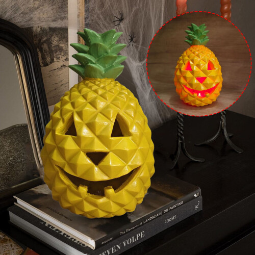 Pineapple Pumpkin Lantern Halloween Light Decor 2
