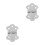 2Sets Silver Metal Tailpiece for 3 String Cigar Box Guitar with Screws 7