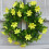 Artificial Daisy and Eucalyptus Wreath 30cm Yellow 5